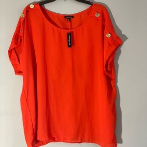 New look orange blouse size 2X